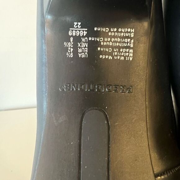 Predictions Heels Womens 9.5 Bow Black Casual Slip On Low Heel Office Career NEW - Picture 7 of 8